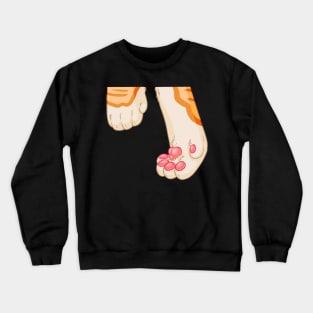 Playful Orange Tabby Kitty Crewneck Sweatshirt